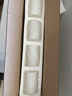 Mod Pod 4-Light Glass Drum Shaded Vanity Light Bar (WH8Q)