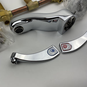 Moen 8228F12 M-DURA Wrist Blade Handle Widespread Bathroom Faucet 1.2GPM