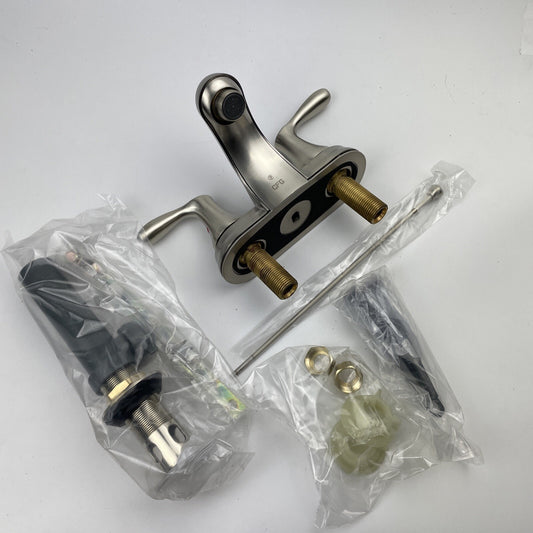 Moen Cornerstone 40225BN Brushed Nickel 2-Handle 4" Centerset Bathroom Faucet