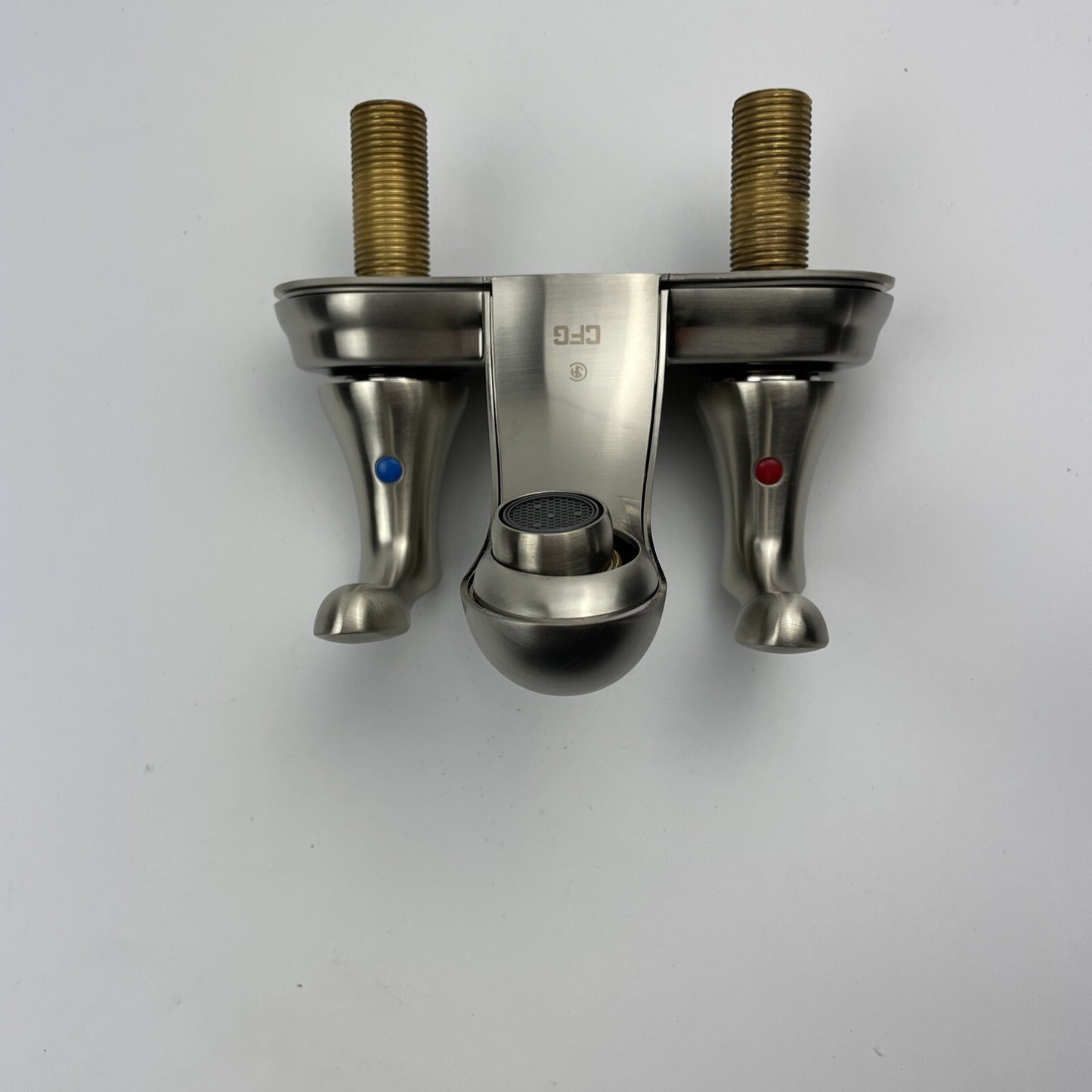 Moen Cornerstone 40225BN Brushed Nickel 2-Handle 4" Centerset Bathroom Faucet
