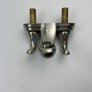 Moen Cornerstone 40225BN Brushed Nickel 2-Handle 4" Centerset Bathroom Faucet