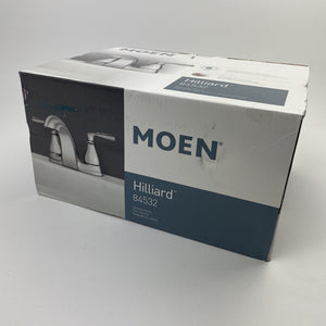 Moen 84532 Hilliard Two Handle Low Arc 4" Centerset Bathroom Faucet Chrome