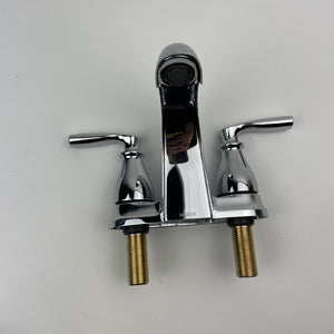 Moen 84532 Hilliard Two Handle Low Arc 4" Centerset Bathroom Faucet Chrome