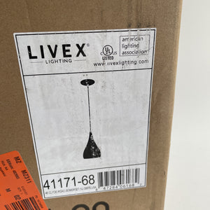 Livex Lighting Shiny Black Mini Pendant 41171-68 NO HARDWARE
