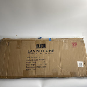 Lavish Home 80-WALLPN-1 Wall Décor, (L) 12.5” x (W) .44” x (H) 30.75”, Brown/Whi