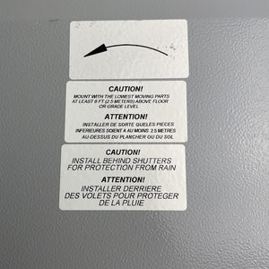 VENTS 238 CFM Power 4 in Wall Mount Exterior Centrifugal Exhaust Metal Duct Vent