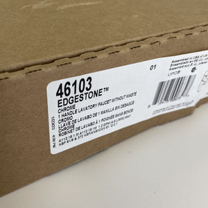 Moen 46103 EdgeStone 1.2 GPM Single Handle Single Hole Bathroom Faucet Chrome