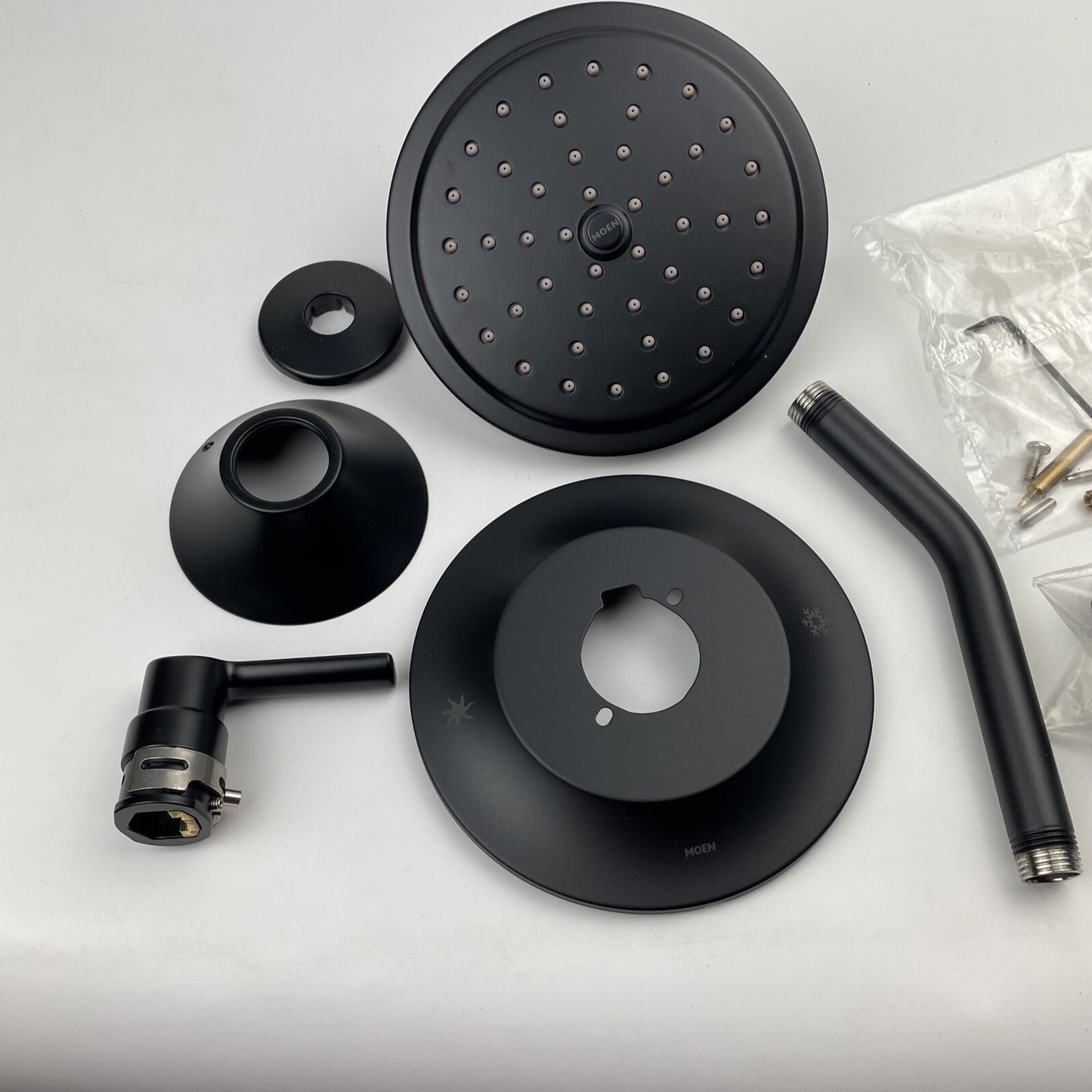 Moen TS2202EPBL Doux Shower Head & Posi-Temp Faucet Valve Trim Kit - Matte Black