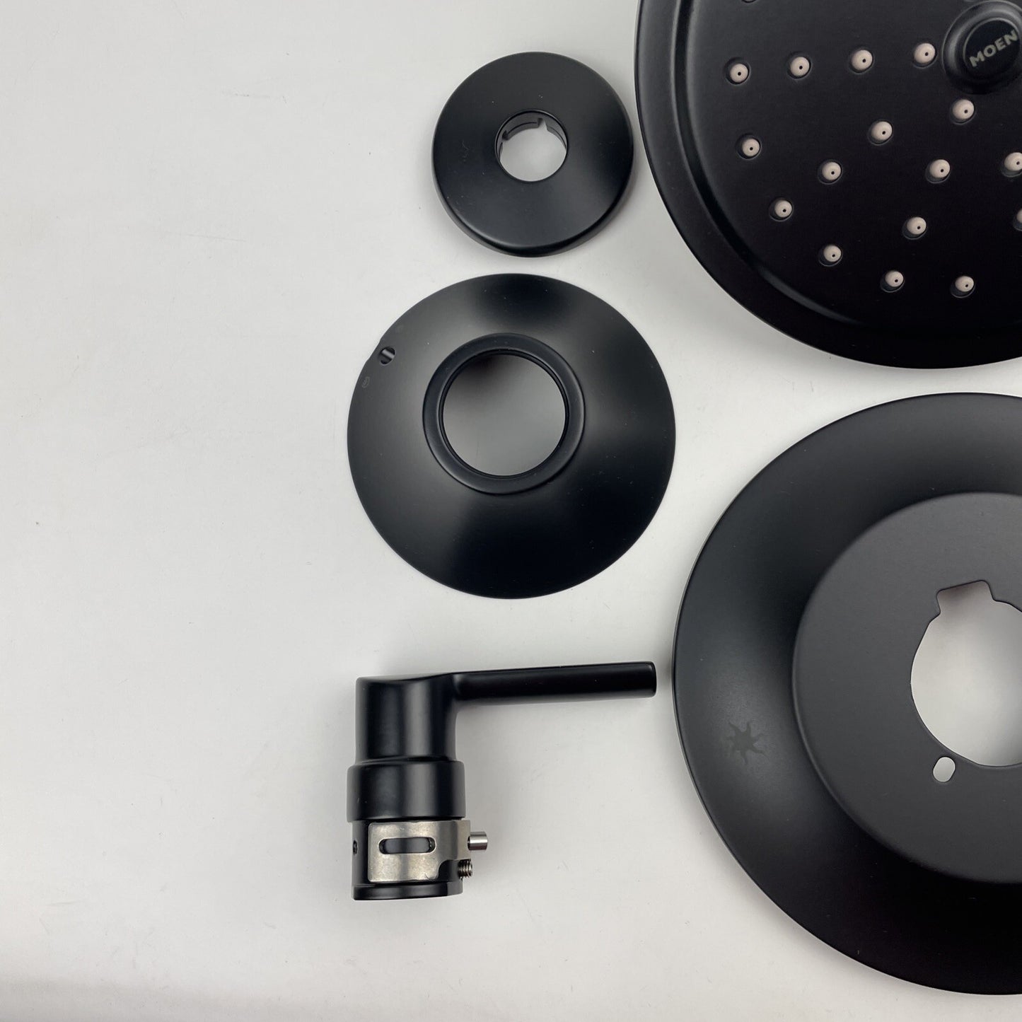 Moen TS2202EPBL Doux Shower Head & Posi-Temp Faucet Valve Trim Kit - Matte Black