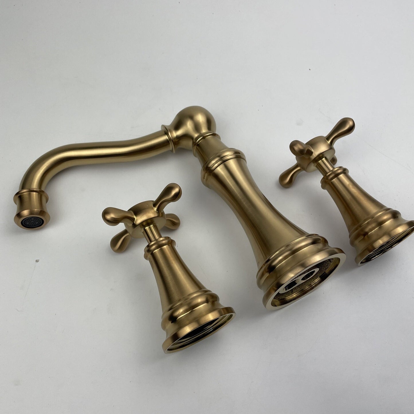 Moen TS42114BG Weymouth Two-Handle Widespread Bathroom Faucet Brushed Gold