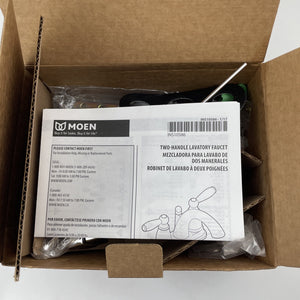Moen 6901 Voss Two-Handle High Arc Bathroom Faucet - Chrome