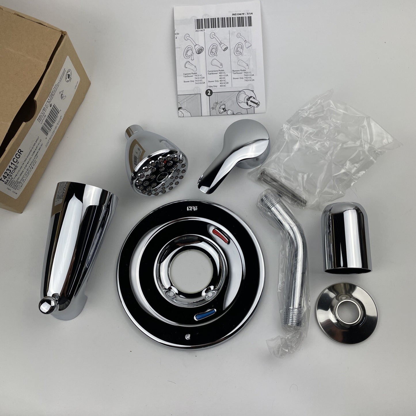 Cleveland Faucet Group T42311CGR Baystone Tub/Shower Trim Faucet - Chrome