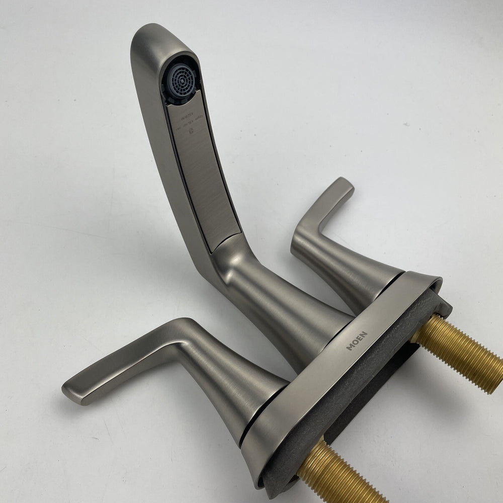 Moen Danika WS84633SRN Spot Resist Brushed Nickel Centerset Pop Up Drain Faucet