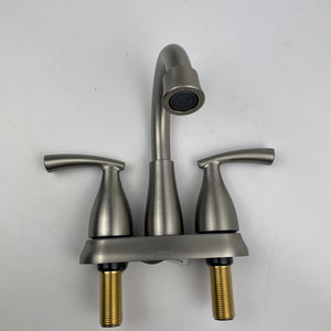 Moen 84128SRN Essie Two-Handle 4 in. Centerset Faucet - Brushed Nickel