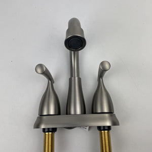 Moen 84128SRN Essie Two-Handle 4 in. Centerset Faucet - Brushed Nickel