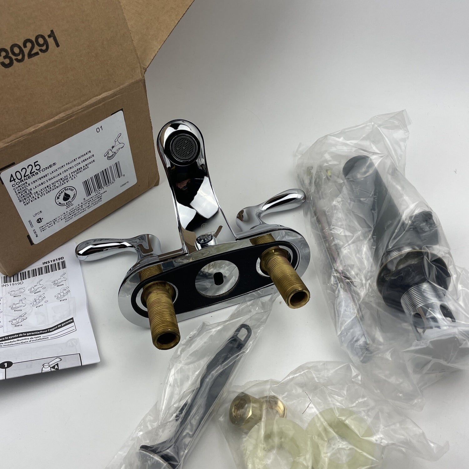 Moen CFG 40225 Cornerstone 1.2 GPM 2-Handle Bathroom Faucet - Chrome (Read)