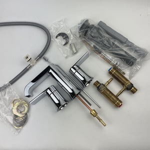 Moen 84763 Genta 8 in. Widespread 2-Handle Bathroom Faucet Chrome Finish