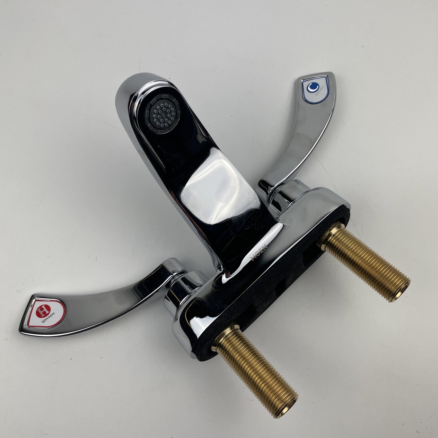 Moen 8215F05 Commercial M-Dura Centerset Bathroom Faucet 4" Wrist Blade Handles