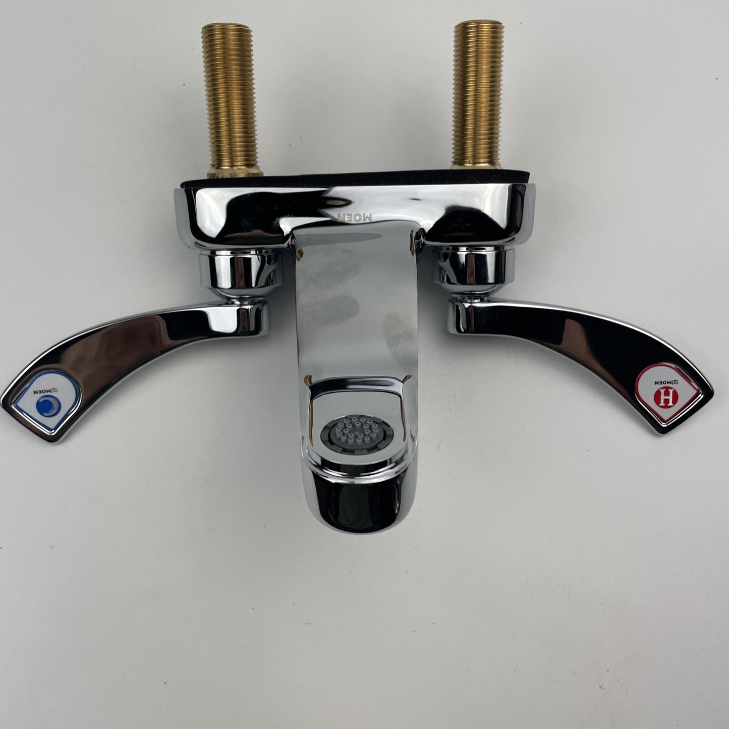 Moen 8215F05 Commercial M-Dura Centerset Bathroom Faucet 4" Wrist Blade Handles
