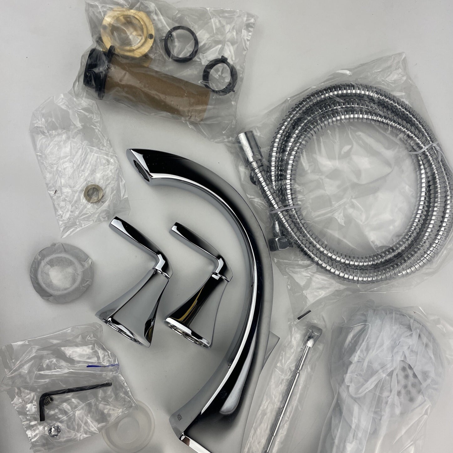 Moen T694 Voss Roman Tub Faucet Trim with Handshower Polished Chrome