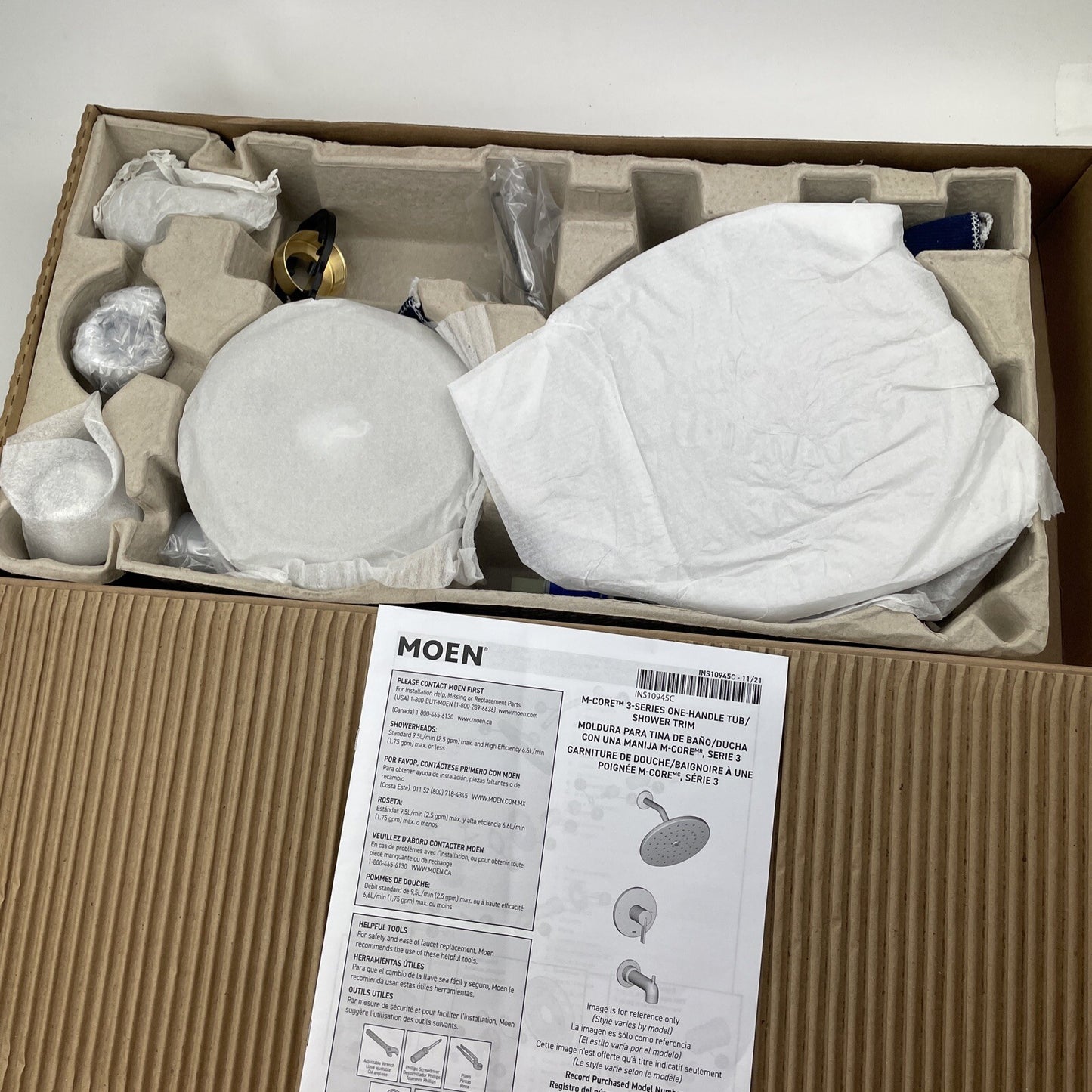 Moen UTS33102BN Weymouth Multi-Function 3-Series 1-Handle Shower Trim Kit Nickel