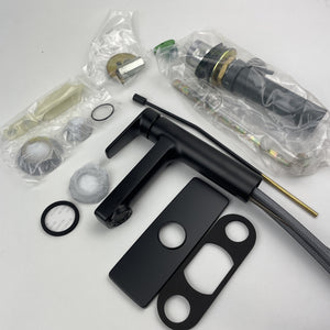 CFG by Moen 40051BL Slate 1-Hole Single-Handle Bathroom Faucet Matte Black