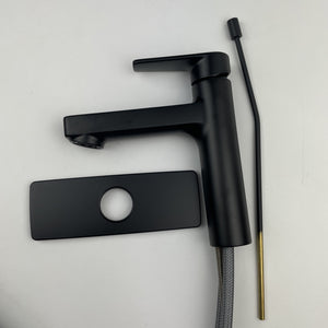 CFG by Moen 40051BL Slate 1-Hole Single-Handle Bathroom Faucet Matte Black