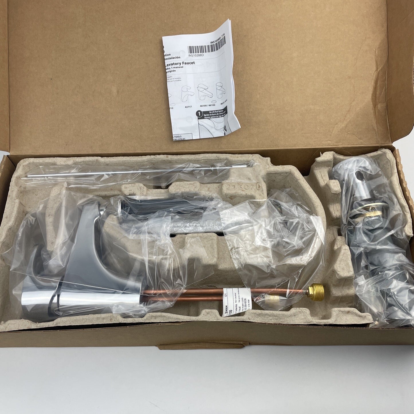 Cleveland Faucet Group 46100 Edgestone 1-Handle Centerset Bathroom Faucet Chrome