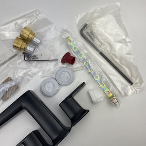 Moen TS8002BLC Via Widespread High Arc Bathroom Faucet in Matte Black / Chrome