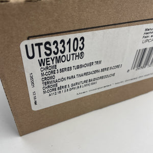 Moen UTS33103 Weymouth Eco-Performance M-Core Tub & Shower Trim Kit - Chrome