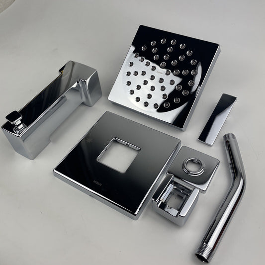 Moen UTS3713 90 Degree M-CORE 3-Series 1-Handle Tub and Shower Trim Kit - Chrome