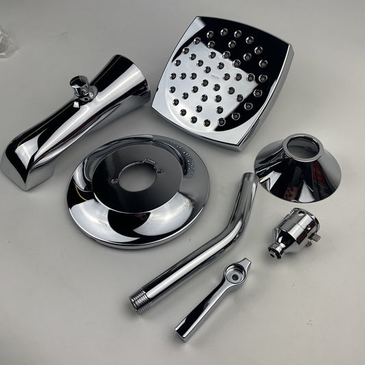 Moen TS2913 Flara Single Handle Pressure Balance Tub and Shower Trim Kit Chrome