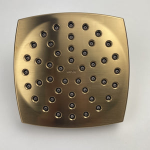 Moen S6365BG Voss 6 Inch Single Function Rainshower Shower Head Brushed Gold