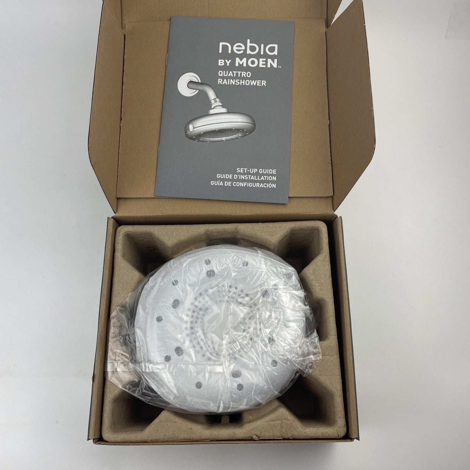 Moen N400R0CH Nebia 4-Function 6 1/2in. Rainshower Showerhead - Chrome