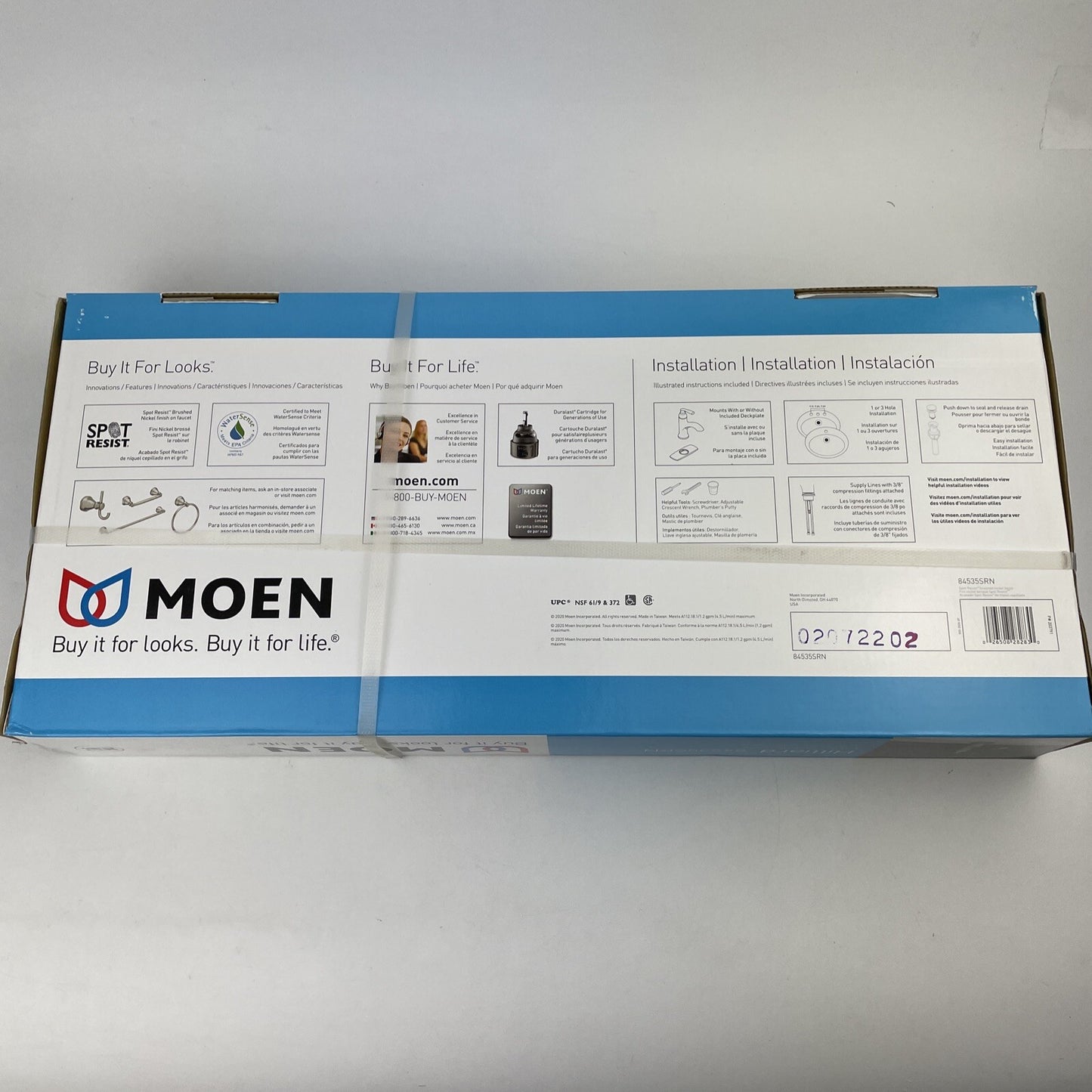 Moen 84535SRN Hilliard One-Handle High Arc Bathroom Faucet - Brushed Nickel