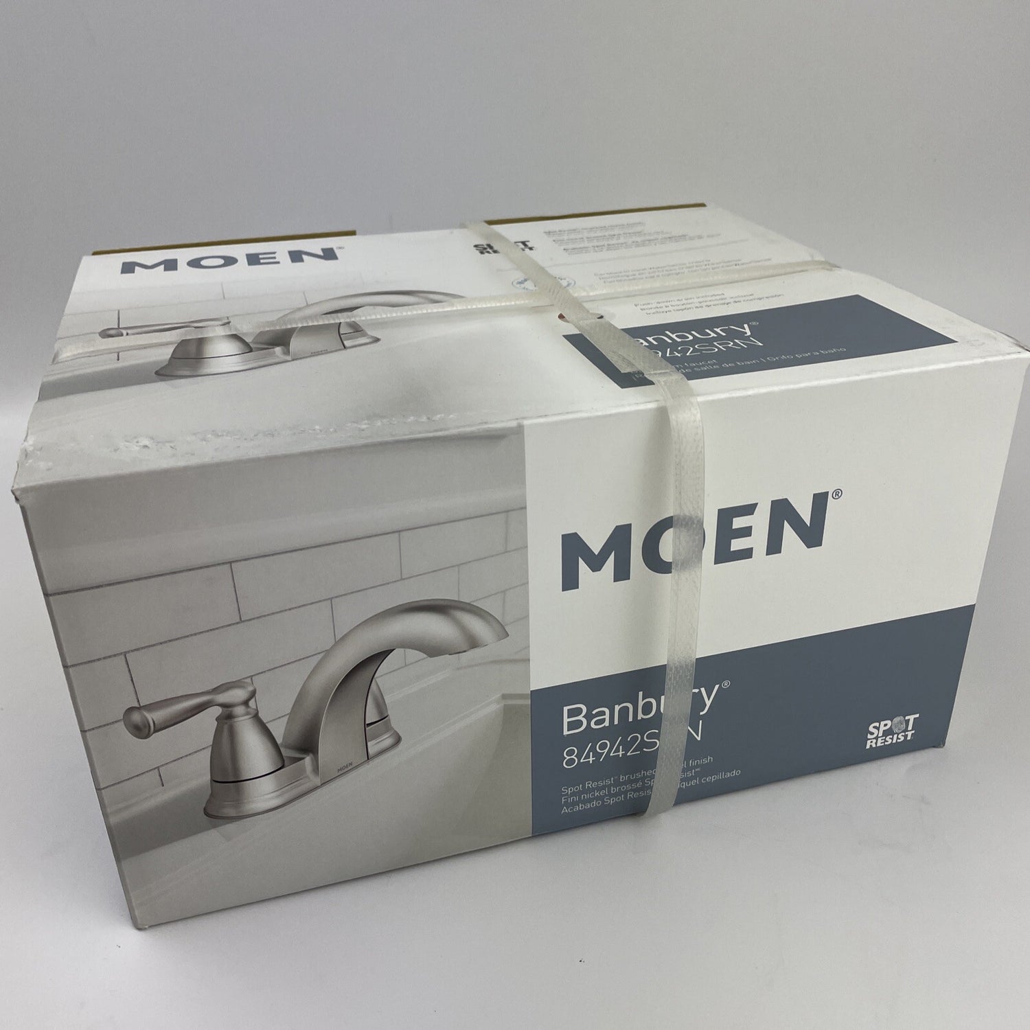 Moen 84942SRN Two-Handle Centerset Bathroom Faucet - Spot Resist Brushed Nickel