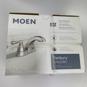 Moen 84942SRN Two-Handle Centerset Bathroom Faucet - Spot Resist Brushed Nickel