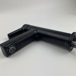 Moen 84627BL Rinza Single-Handle High Arc Bathroom Faucet - Matte Black