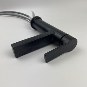 Moen 84627BL Rinza Single-Handle High Arc Bathroom Faucet - Matte Black