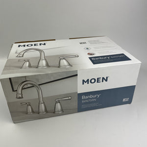 Moen 84947SRN Banbury Two-Handle Widespread Bathroom Sink Faucet Brushed Nickel