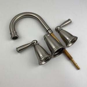 Moen 84947SRN Banbury Two-Handle Widespread Bathroom Sink Faucet Brushed Nickel