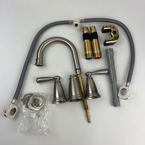 Moen 84947SRN Banbury Two-Handle Widespread Bathroom Sink Faucet Brushed Nickel