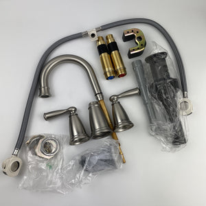 Moen 84947SRN Banbury Two-Handle Widespread Bathroom Sink Faucet Brushed Nickel