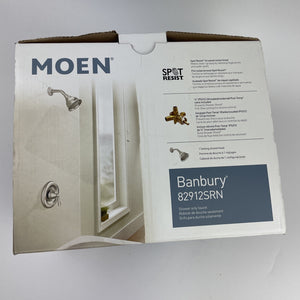 Moen 82912SRN Banbury Single Handle Shower Faucet with Valve - Brushed Nickel