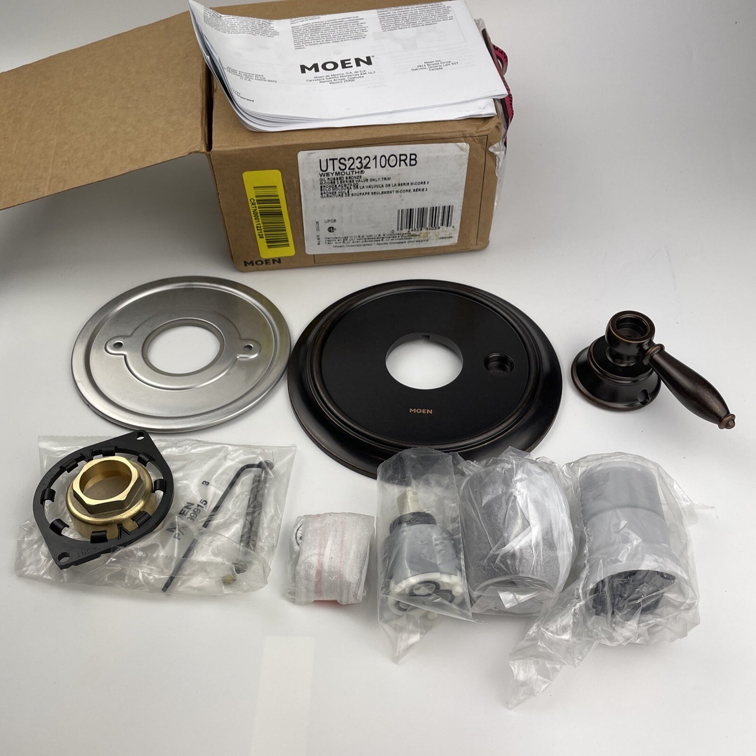 Moen UTS23210ORB Weymouth Single Handle Valve Trim - Oil Rubbed Bronze