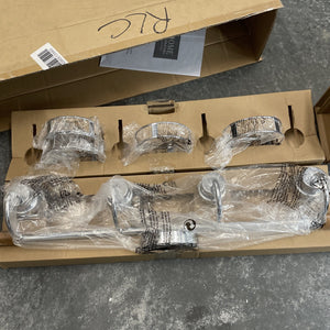 Home Decorators Willow Springs 4-Light 31" Vanity Bathroom Light Glass Chrome