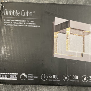 Artika VAN4BC-ON Essence Bubble Cube 24 in. Chrome Vanity Light Bar