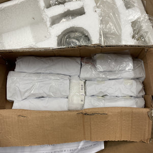 Elegant Lighting 1130D17-GT/RC Geneva 4 Light 17"W Crystal - Nickel