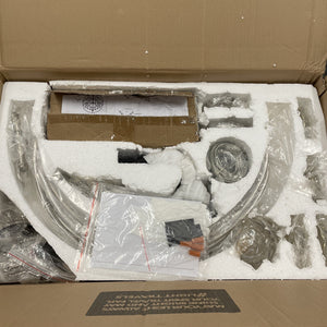 Elegant Lighting 1130D17-GT/RC Geneva 4 Light 17"W Crystal - Nickel