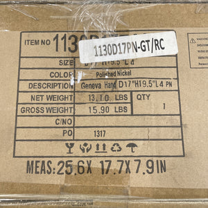 Elegant Lighting 1130D17-GT/RC Geneva 4 Light 17"W Crystal - Nickel